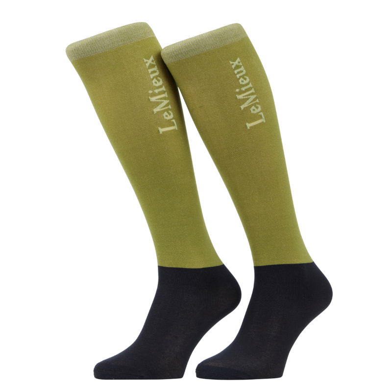 LeMieux Competition Socks 2 Pack - Gooseberry