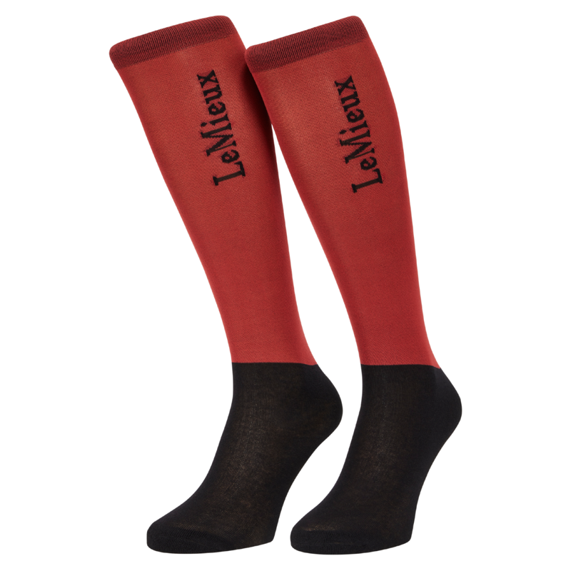 LeMieux Competition Socks 2 Pack - Russet