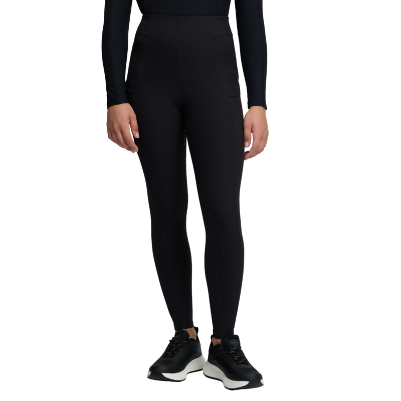 LeMieux Young Rider Orla Ribbed Pull Ons - Black-1