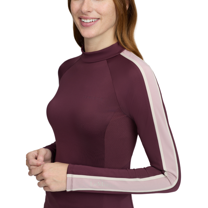 LeMieux Talia Turtle Neck Base Layer - Bramble-2