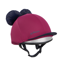 LeMieux Mini Double Pom Hat Silk - Blackberry