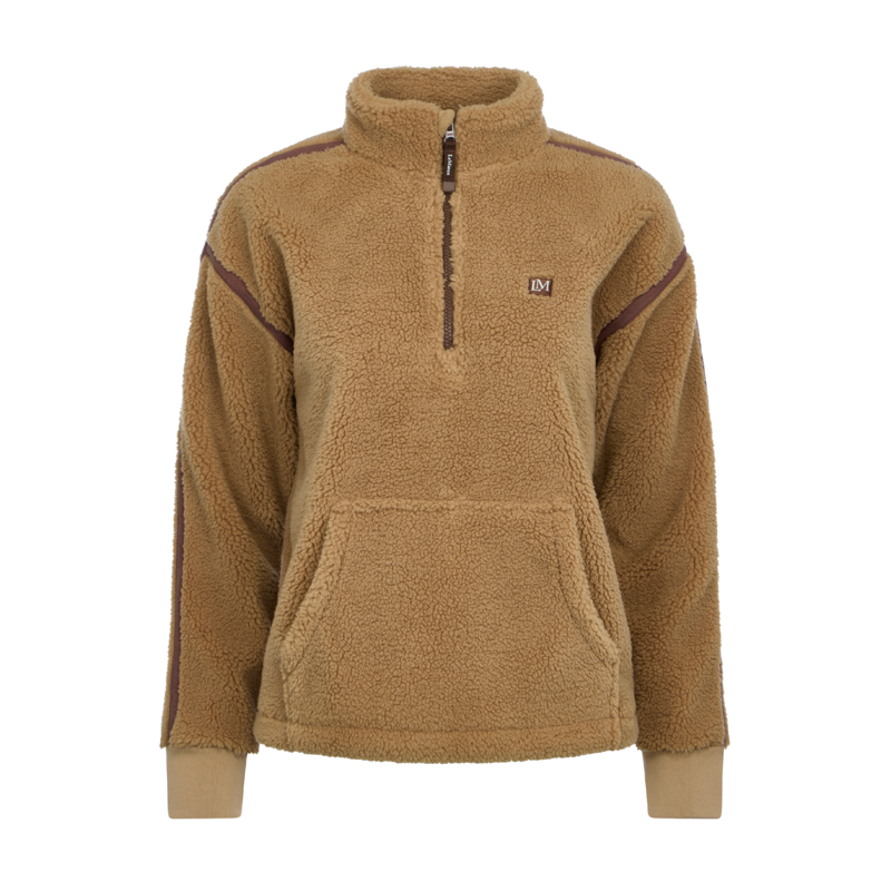 LeMieux Avery Teddy Quarter Zip Fleece - Caramel