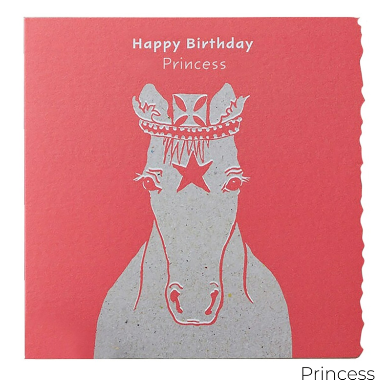 Deckled Edge Colour Block Pony Card-1