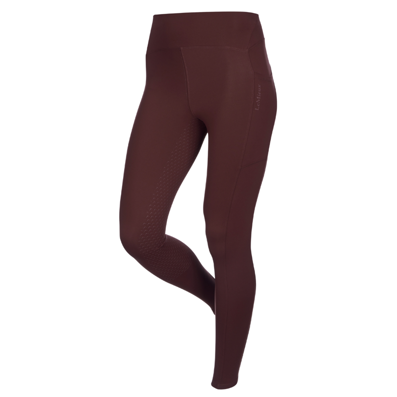 LeMieux Natalie Brushed Pull On Riding Tight - Bramble