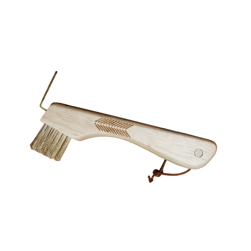 Grooming Deluxe Hoof Pick with Metal Bristle and Magnet