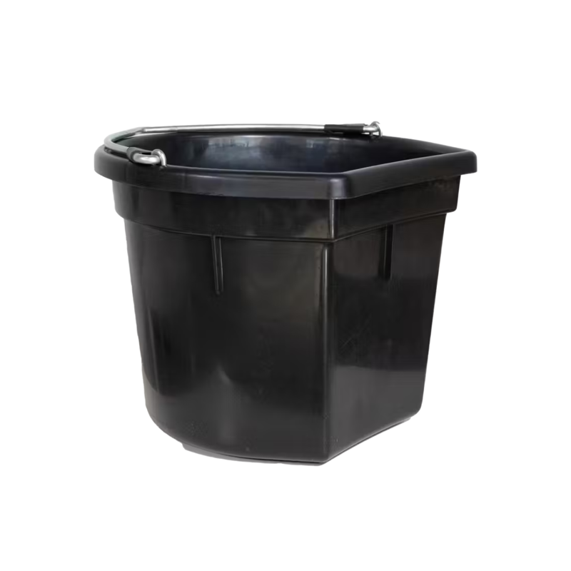 Grooming Deluxe Flat Back Water Bucket 18L - Black