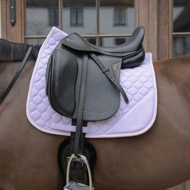 Kentucky Softshell Onion Quilt Dressage Saddlepad Full - Light Purple/Light Rose