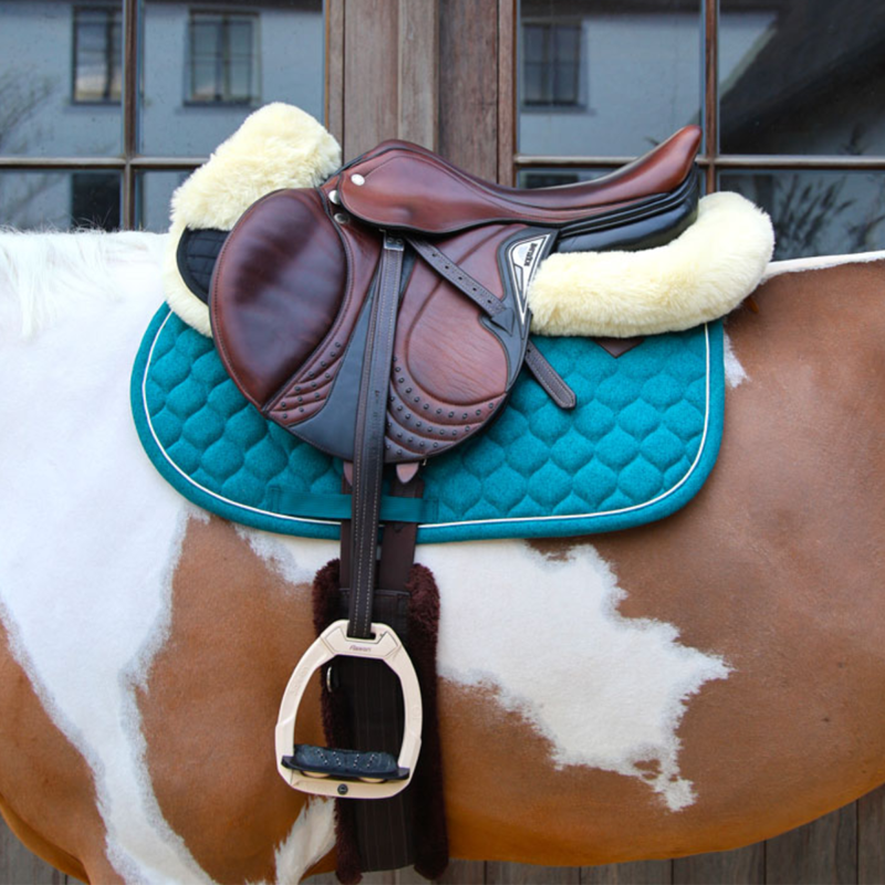 Kentucky Melange Jumping Saddlepad Full - Dark Green-1