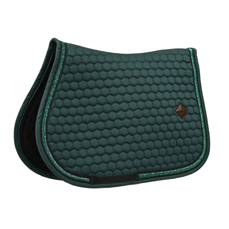 Kentucky Glitter Band Jumping Saddlepad - Emerald
