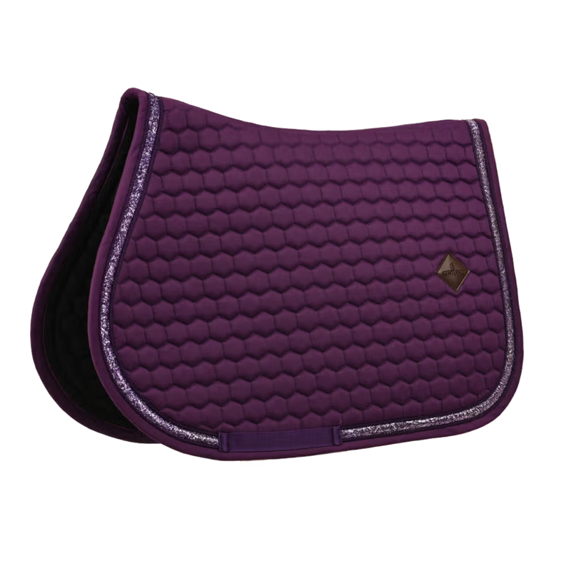 Kentucky Glitter Band Jumping Saddlepad - Purple