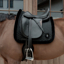 Kentucky Fake Fur Plaited Quilt Dressage Saddlepad Full - Black