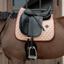 Kentucky Onion Quilt Neon Leather Dressage Saddlepad Full - Beige