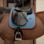 Kentucky Onion Quilt Neon Leather Dressage Saddlepad Full - Blue