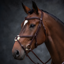 Cameo ComfortPro Grackle Bridle with Rubber Grip Reins - Dark Brown