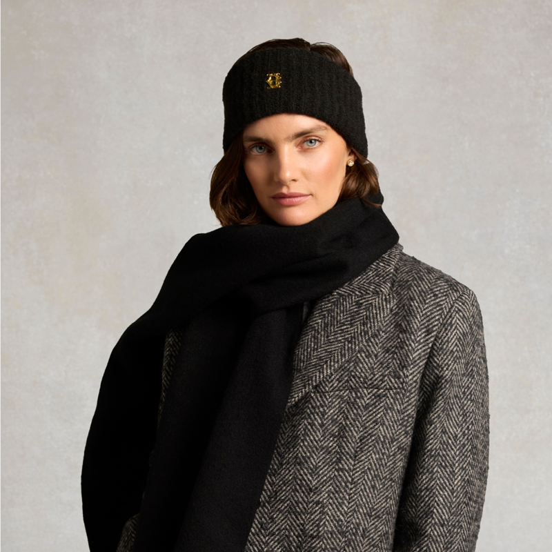 Holland Cooper Knitted Headband - Black-3