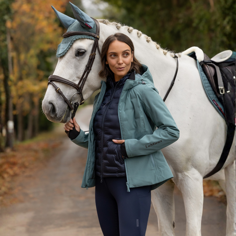LeMieux Brooke 3 in 1 Waterproof Hybrid Jacket - Aloe-9