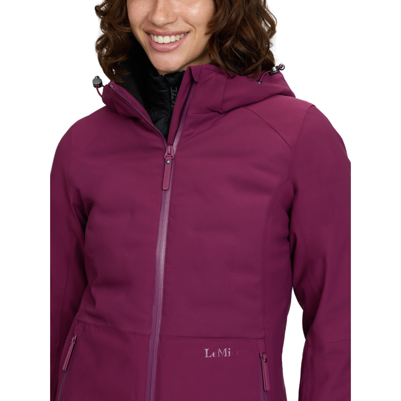 LeMieux Brooke 3 in 1 Waterproof Hybrid Jacket - Blackberry-9
