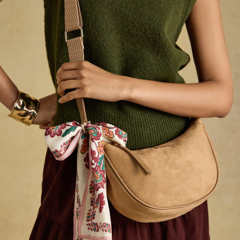 Joules Half Moon Cross Body Bag -  Neutral-8