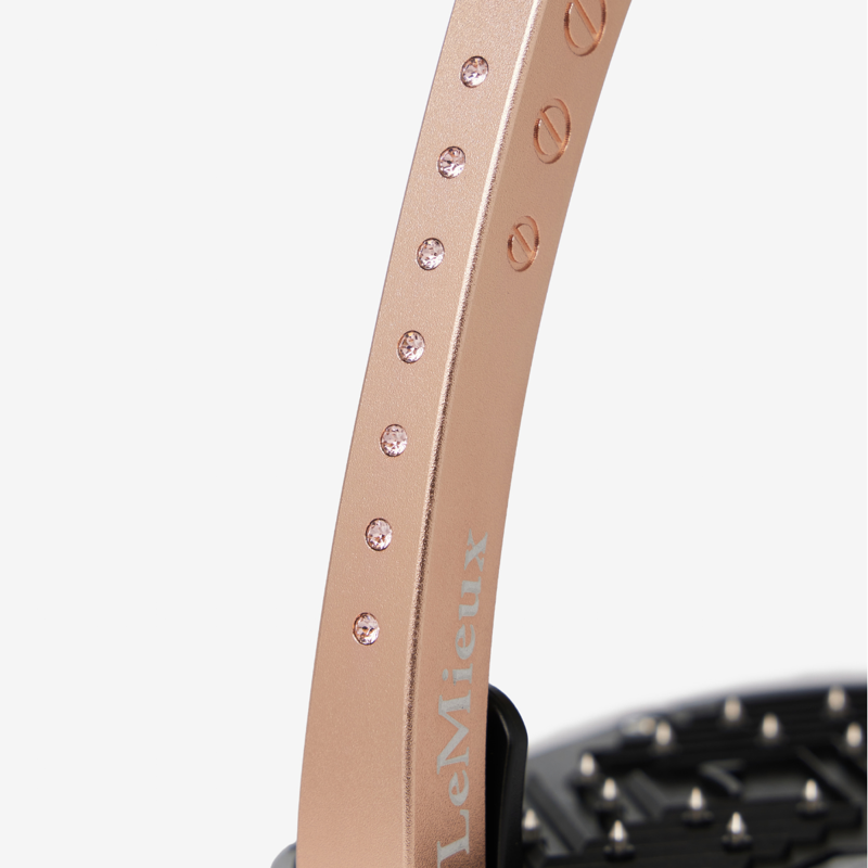 LeMieux Brilliance Vector Balance Stirrup - Rose Gold-3