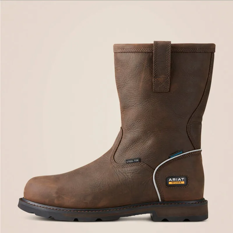 Ariat Men's Groundbreaker Waterproof Steel Toe Work Boot - Dark Brown-1