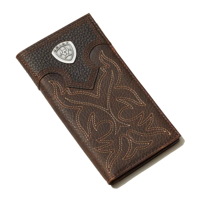 Ariat Men's Boot Stitch Rodeo Wallet - Brown