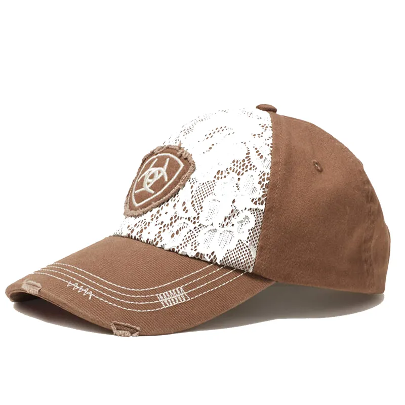 Ariat Women's Lace Logo Velcro Back Cap - Brown