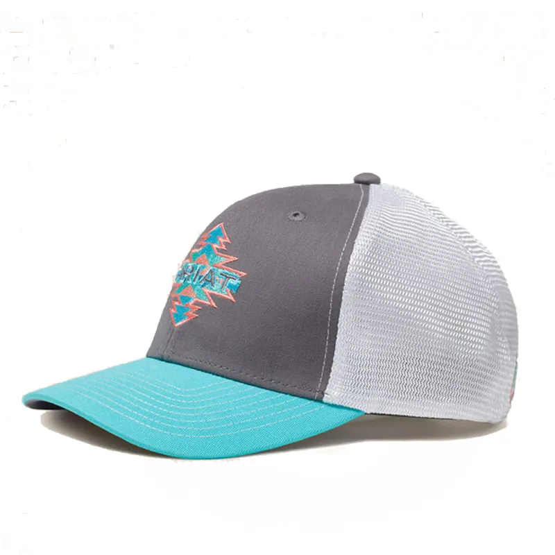 Ariat Women's Aztec Logo Trucker Cap - Grey