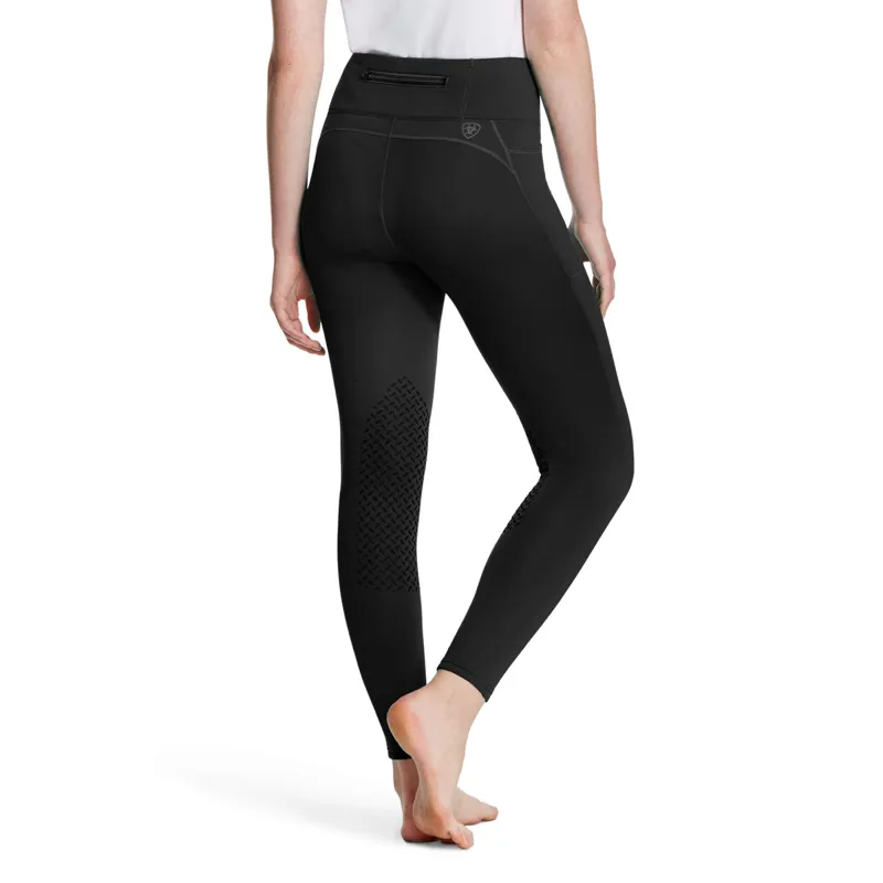 Ariat Women's Attain Thermal Knee Patch Riding Tights - Black -1