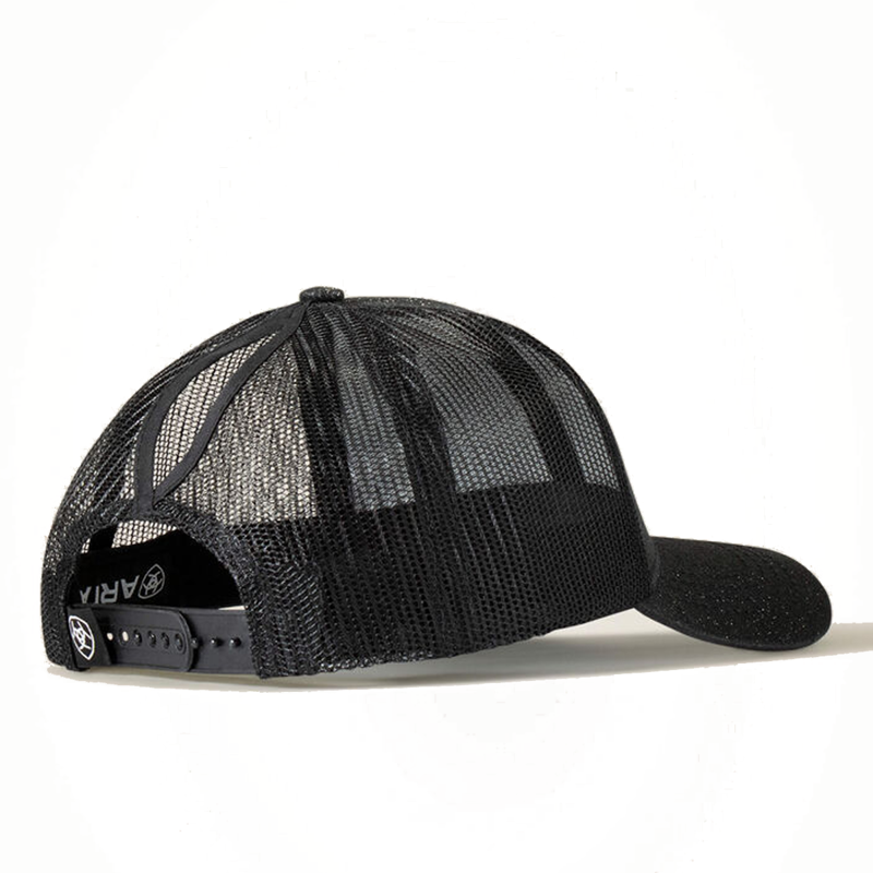 Ariat Women's Messy Bun Glitter Cap - Black-1