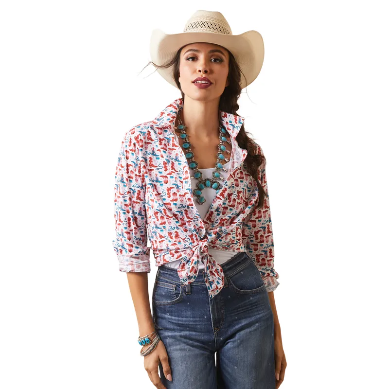 Ariat Women's Kirby Stretch Western Shirt - Blazin Boots-6