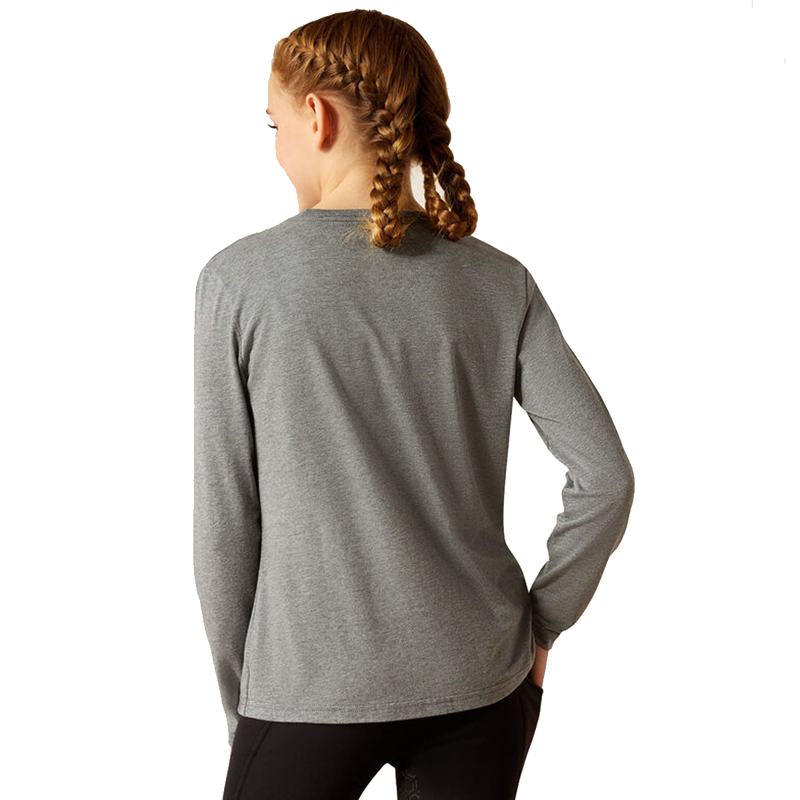 Ariat Youth Champion Pony T-Shirt - Heather Grey-2