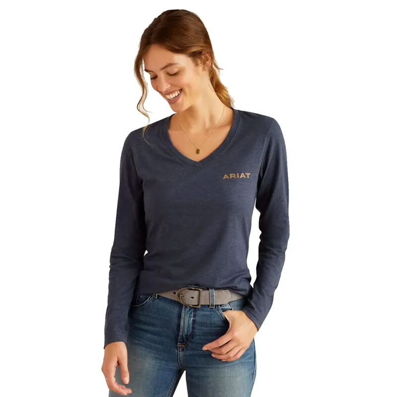 Ariat Women's Handcrafted T-Shirt - Navy Heather