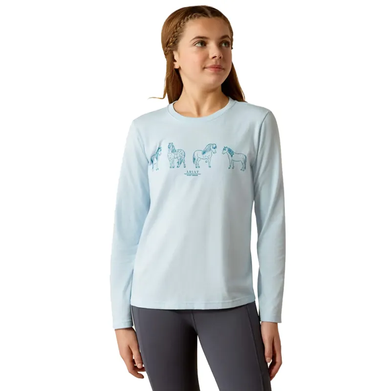 Ariat Youth Pony Squad T-Shirt - Cerulean Heather