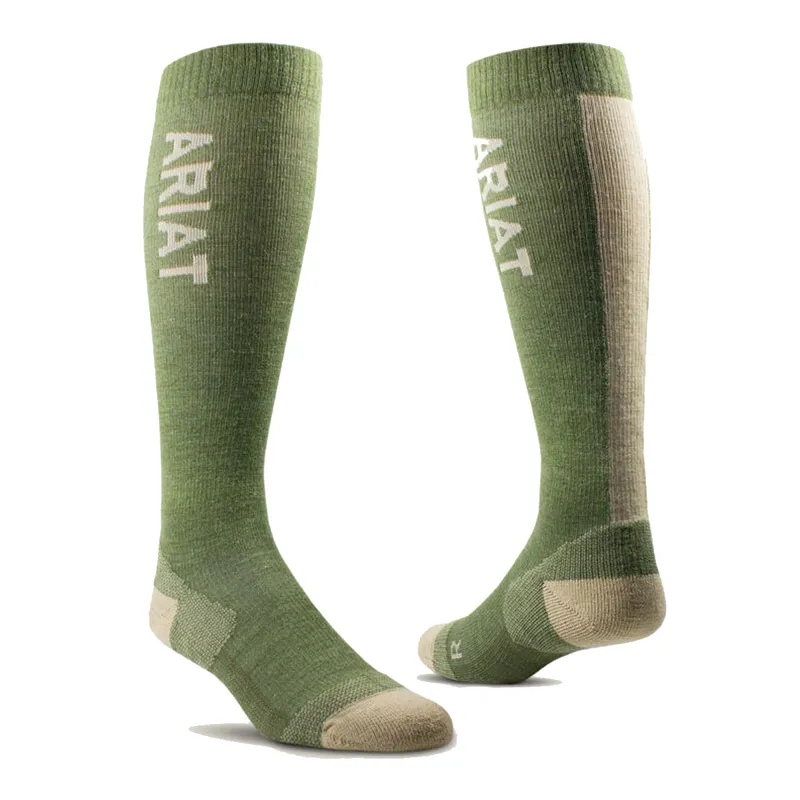  AriatTEK Thaw Merino Socks - Winter Moss/Irish Cream