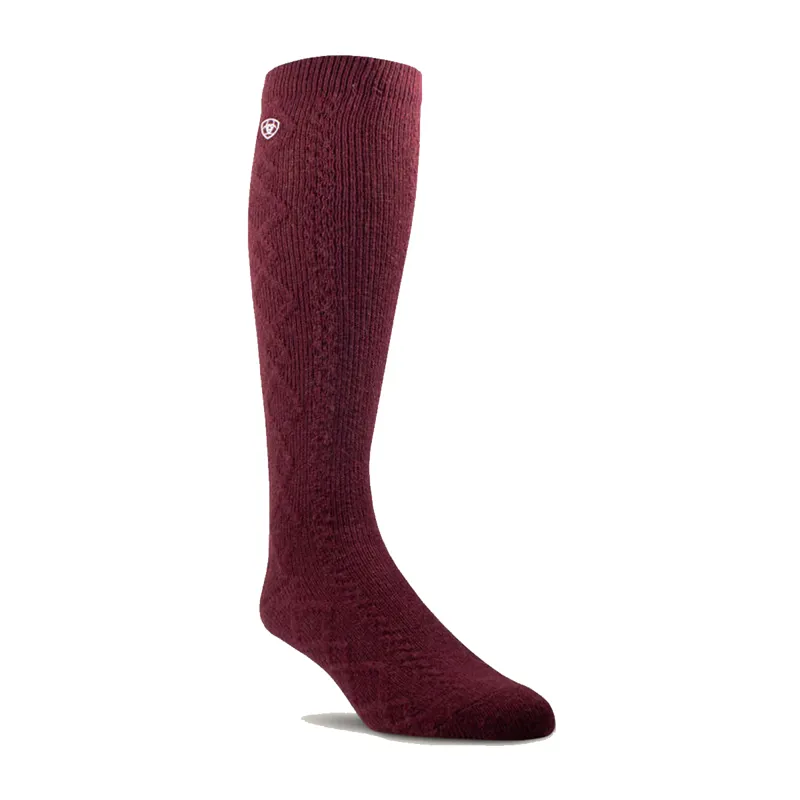 Ariat Countryside Tall Socks - Tawny Port
