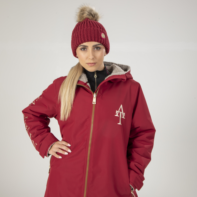 Aubrion Team Winter Hat - Red-2