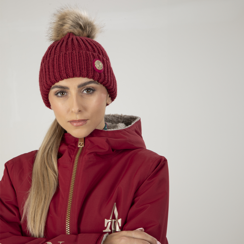 Aubrion Team Winter Hat - Red-1