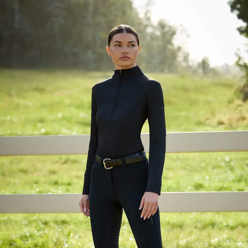 Ariat Women's Avail 1/2 Zip Base Layer - Black-5
