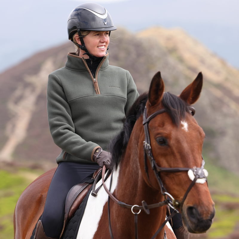 Aubrion Core Half Zip Fleece - Green-4