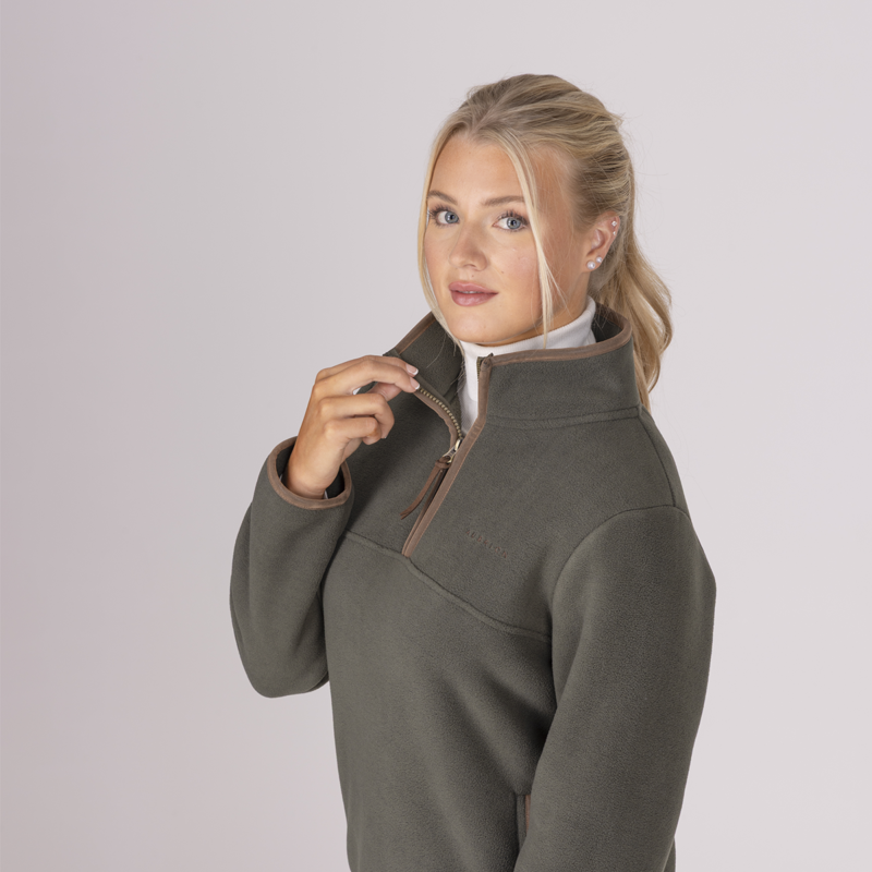 Aubrion Core Half Zip Fleece - Green-3