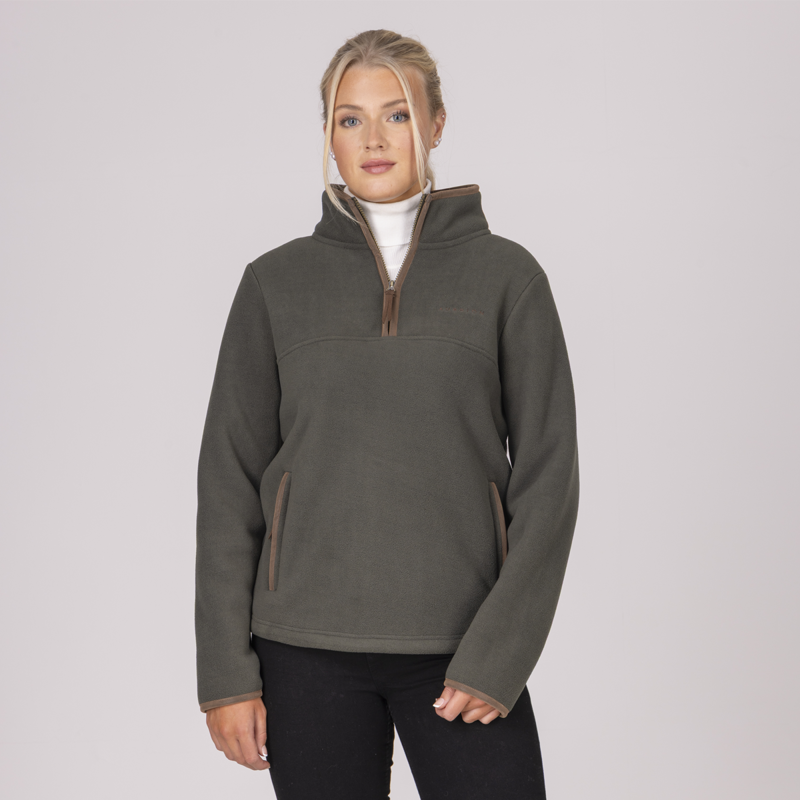 Aubrion Core Half Zip Fleece - Green-2