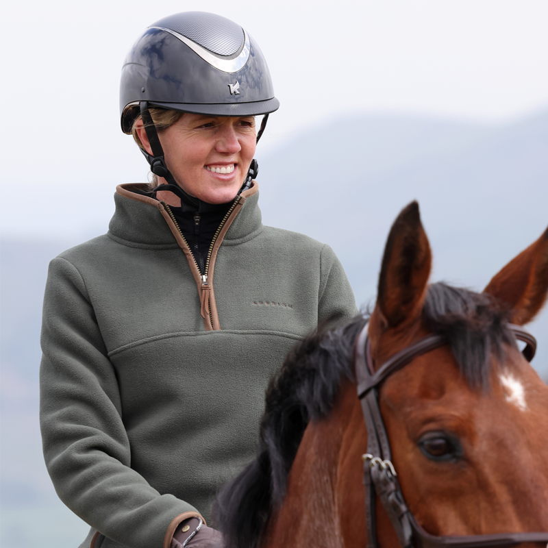 Aubrion Core Half Zip Fleece - Green-6