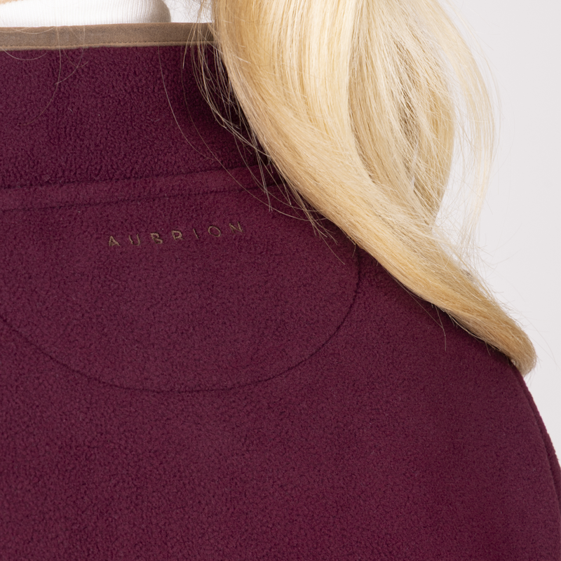 Aubrion Core Half Zip Fleece - Maroon-9