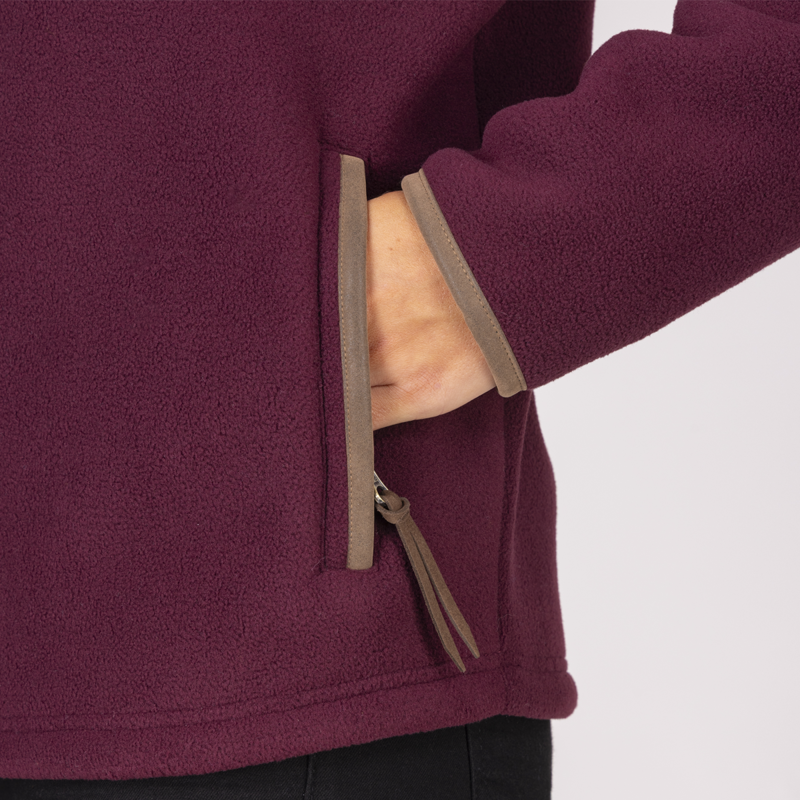 Aubrion Core Half Zip Fleece - Maroon-8