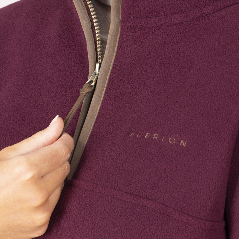 Aubrion Core Half Zip Fleece - Maroon-7