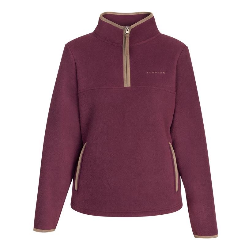 Aubrion Core Half Zip Fleece - Maroon