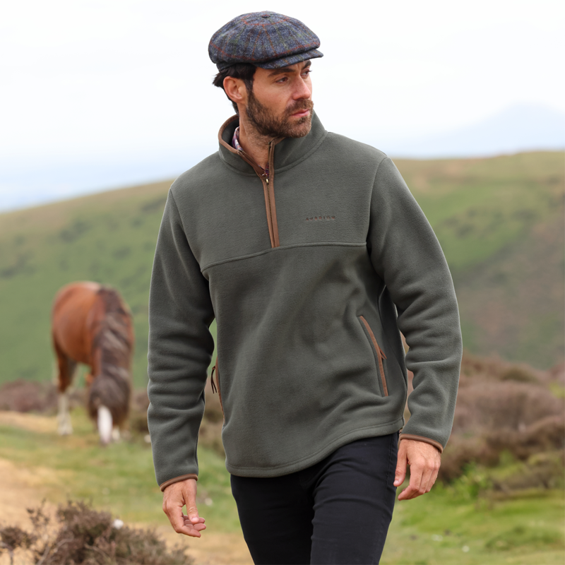 Aubrion Core Half Zip Fleece - Gents - Green