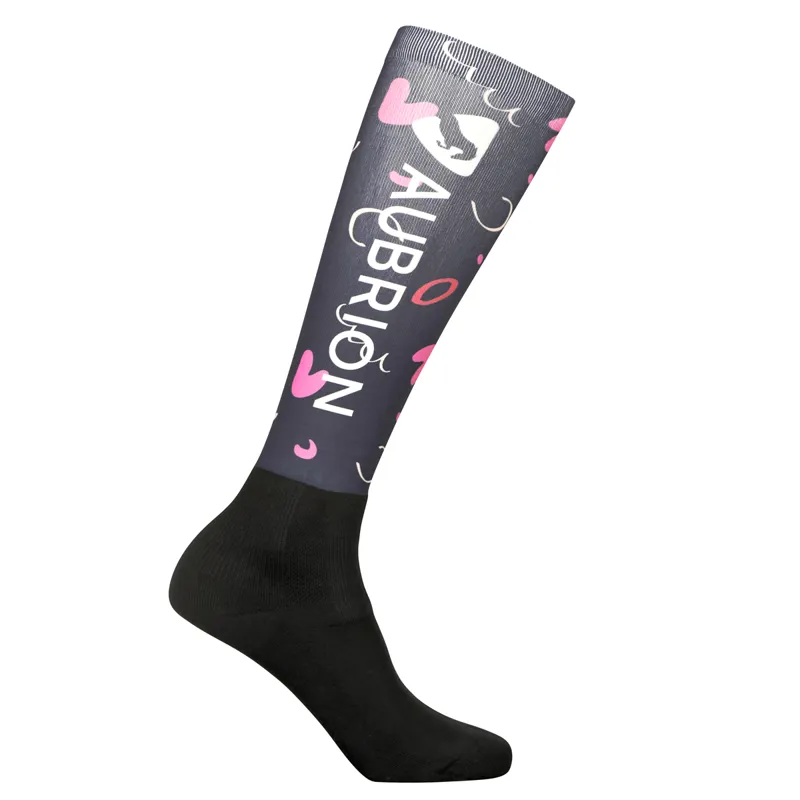 Aubrion Young Rider Hyde Park Socks - Doodle