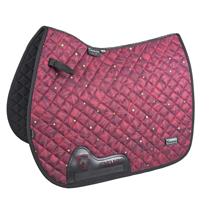 Shires ARMA Hyde Park Saddlecloth - Red Paisley