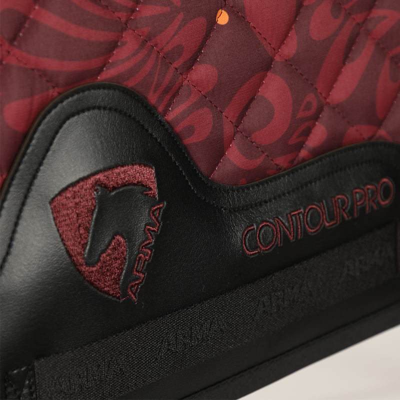 Shires ARMA Hyde Park Saddlecloth - Red Paisley-1